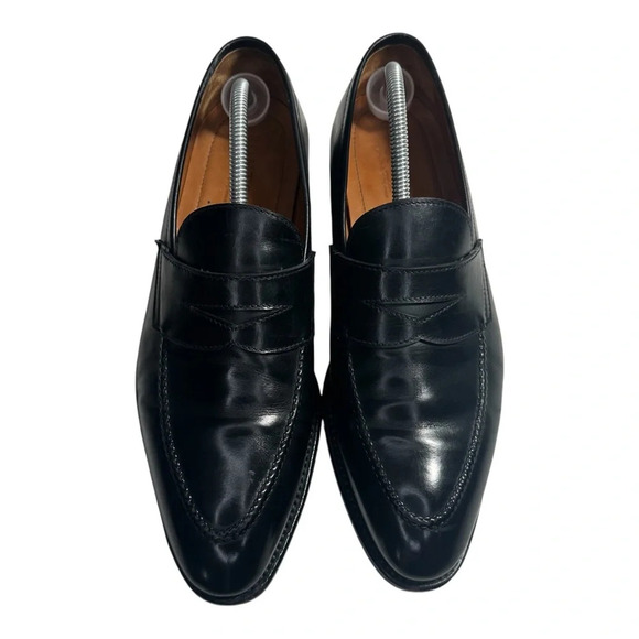 Bontoni Men\'s Principe Black Leather Penny Loafer. Sz: 10.5 main image 10